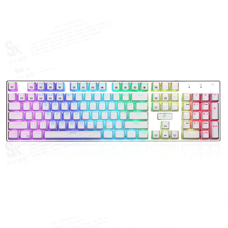 104 键 RGB 机械游戏键盘 USB 有线