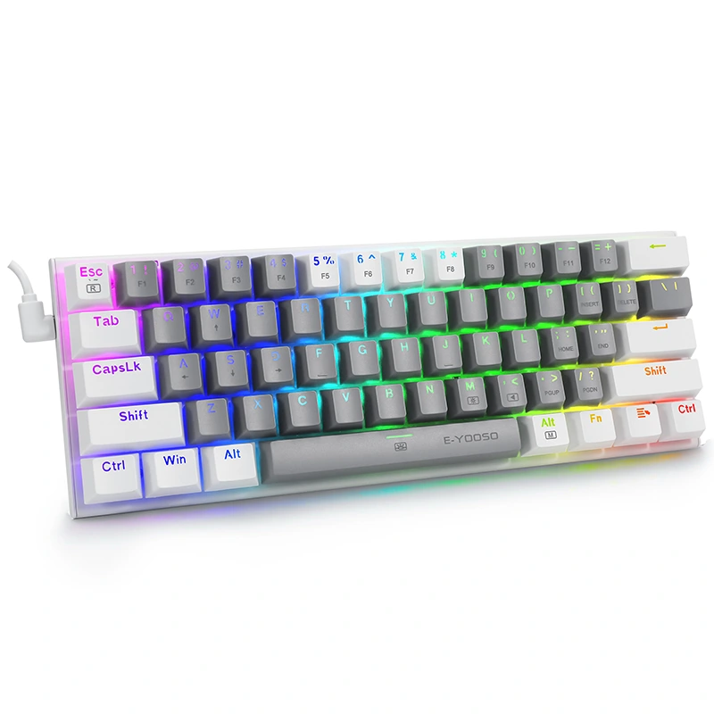 61Keys 60％RGB有线游戏机械键盘
