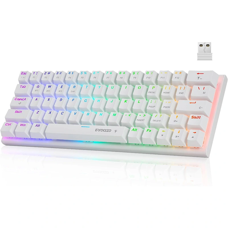 63 RGB 键无线 BT 2.4GHz type-c 机械游戏键盘