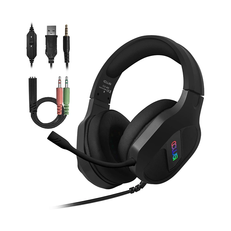 游戏耳机 3.5 毫米有线 RGB 可调节